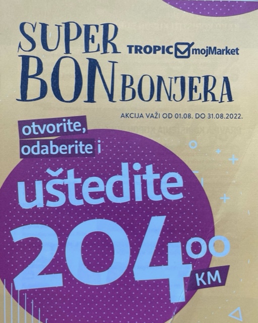 tropic katalog bonbonjera avgust 2022 ekatalozi.com super snizenje od 1.8. do 31.8 1